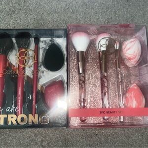 Pink and Black Makeup Brushes & Tools Set